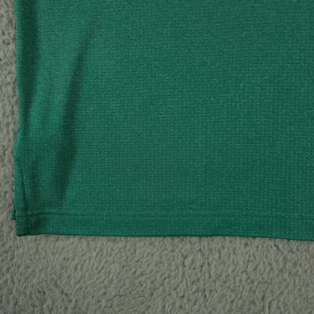 Adidas Polo Shirt Mens Medium Green Climachill Performance Wolf 1885‎ Logo Golf